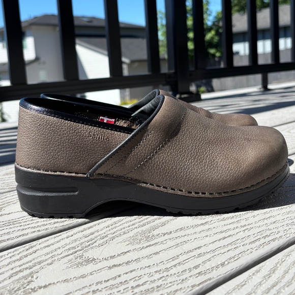 SANITA Professional own Leather Signature Pro Danish Clogs Womens SZ 41 EU 10 US - Picture 1 of 10